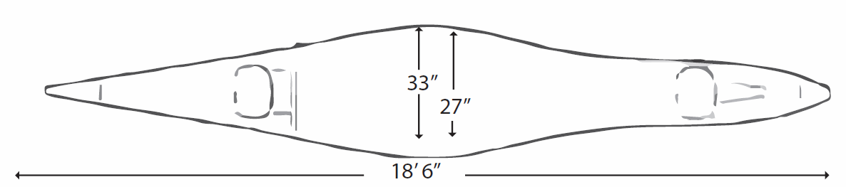 C2 Racing Canoe Diagram