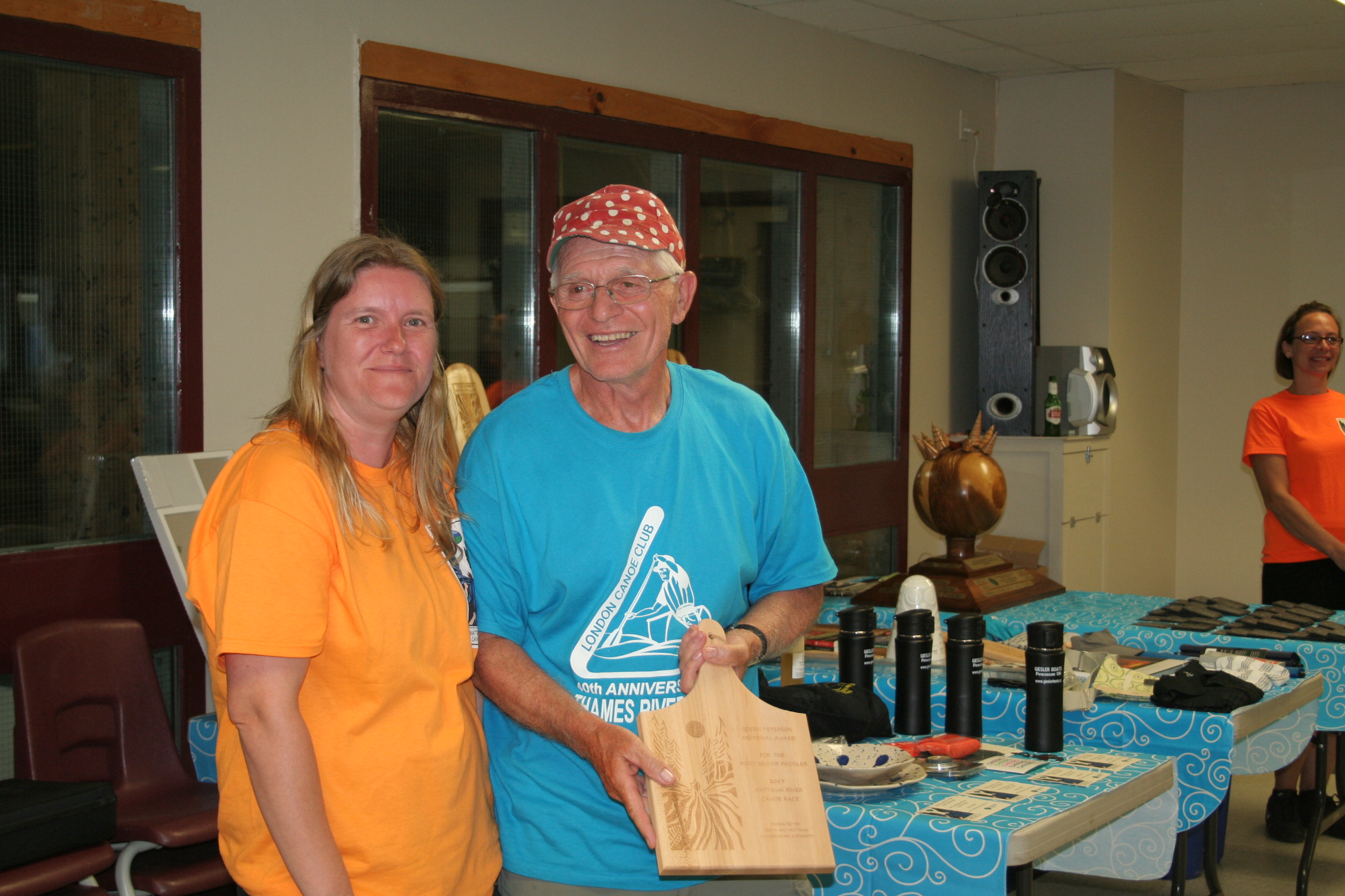 2017 Most Senior Paddler - Bob Vincent