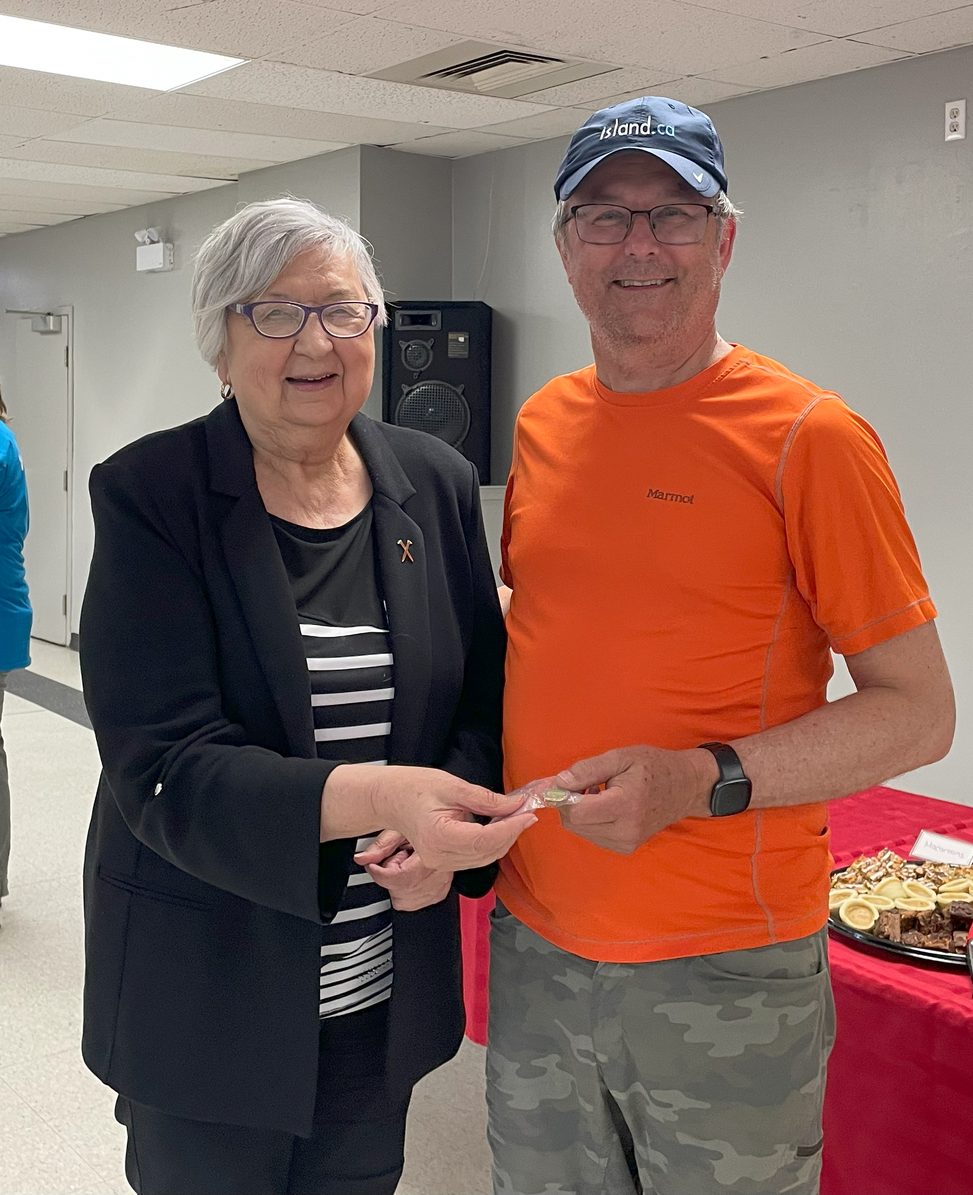 Mayor of Bonfield, Narry Paquette and Norm Drolet